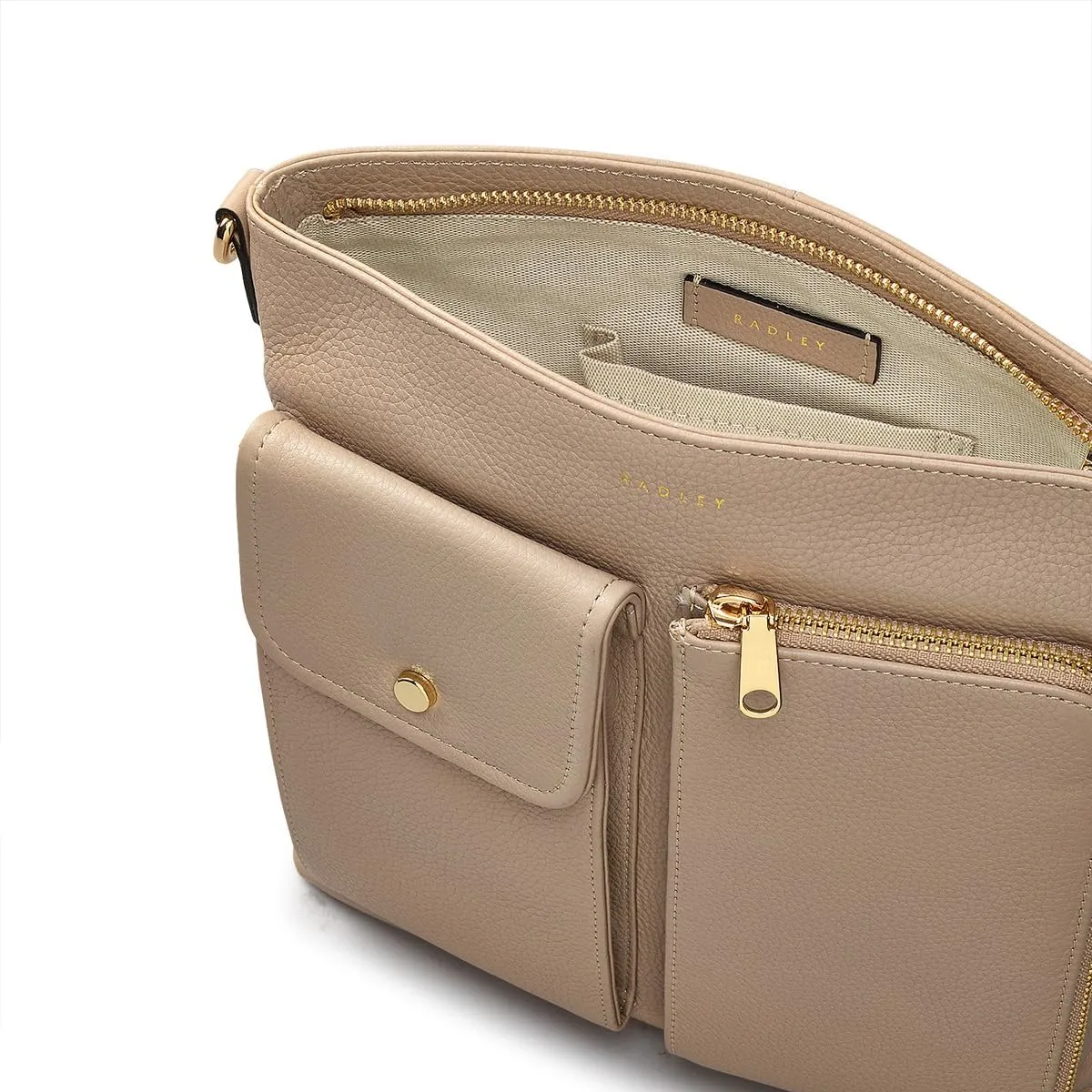 RADLEY London Selby Crescent Women’s Small Leather Ziptop Crossbody Bag