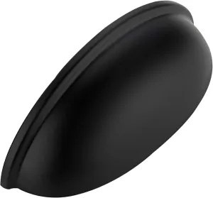Ravinte 10 Pack 3" Drawer Pulls Flat Black Cabinet Cup Pulls Kitchen Hardware Cabinet Handles Drawer Handles Knobs 3 inch Hole Center