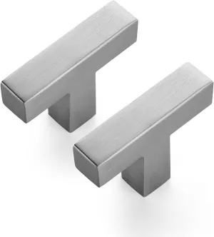 Ravinte 12 Pack 2 inch Length Square Cabinet Pulls Brushed Nickel Stainless Steel Kitchen Drawer Pulls Cupboard Handles Cabinet Handles