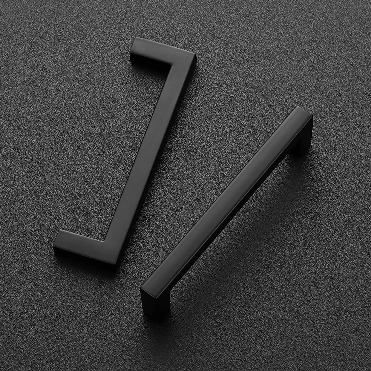 Ravinte 30 Pack Solid 3-3/4 Inch Center to Center Slim Square Bar Drawer Handles Kitchen Cabinet Handles Black Drawer Pulls Cabinet Hardware Handles Matte Black Cabinet Pulls