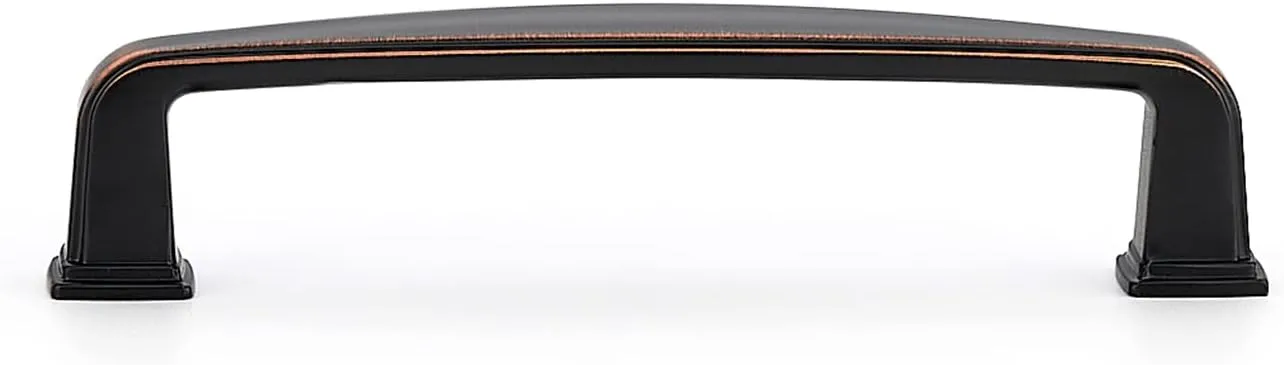Ravinte 5 Pack Solid 3-3/4 Inch Kitchen Cabinet Handles Oil Rubbed Bronze Cabinet Pulls Drawer Pulls Kitchen Cabinet Hardware Kitchen Handles for Cabinets Cupboard Handles Drawer Handles