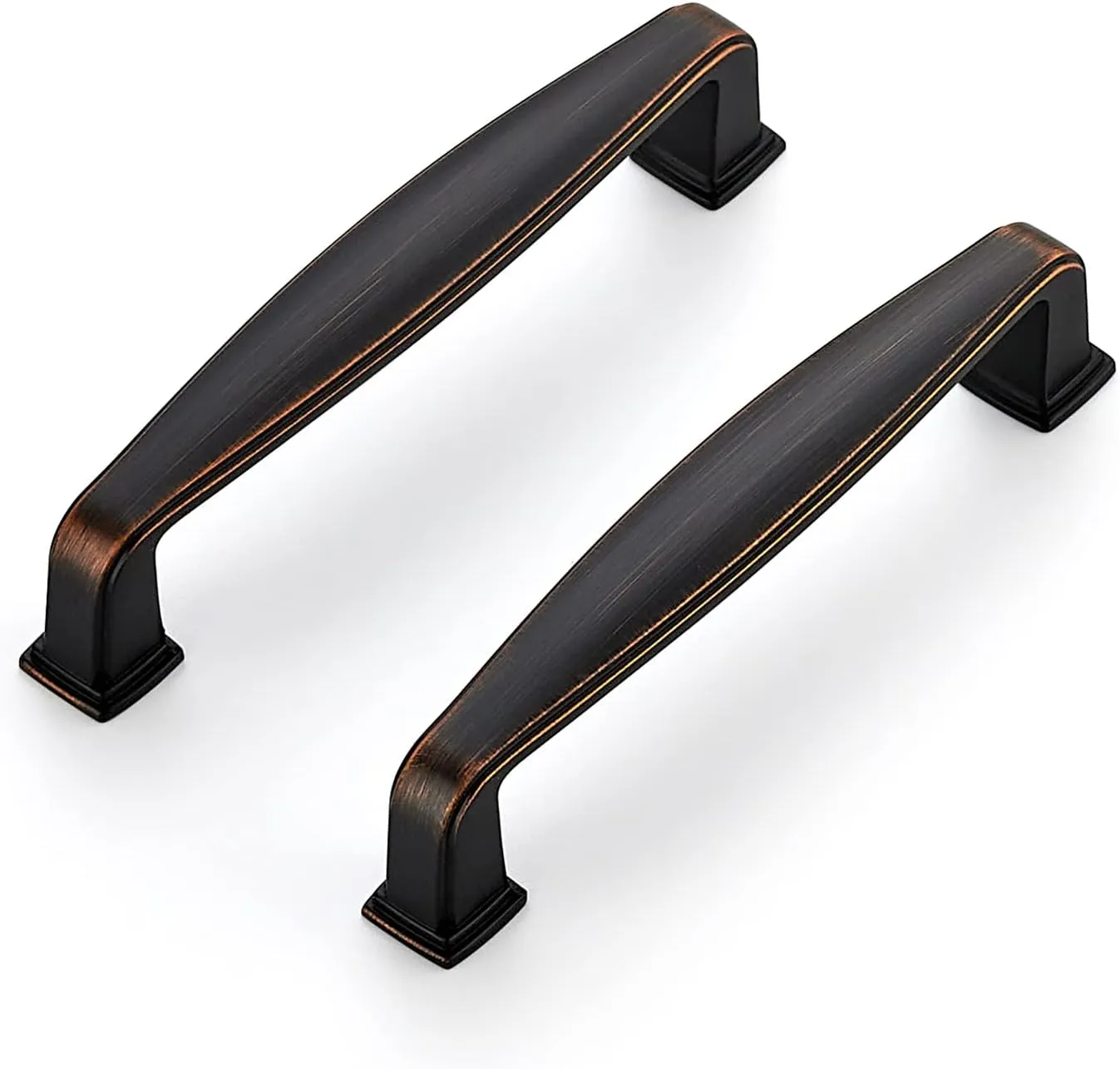Ravinte 5 Pack Solid 3-3/4 Inch Kitchen Cabinet Handles Oil Rubbed Bronze Cabinet Pulls Drawer Pulls Kitchen Cabinet Hardware Kitchen Handles for Cabinets Cupboard Handles Drawer Handles