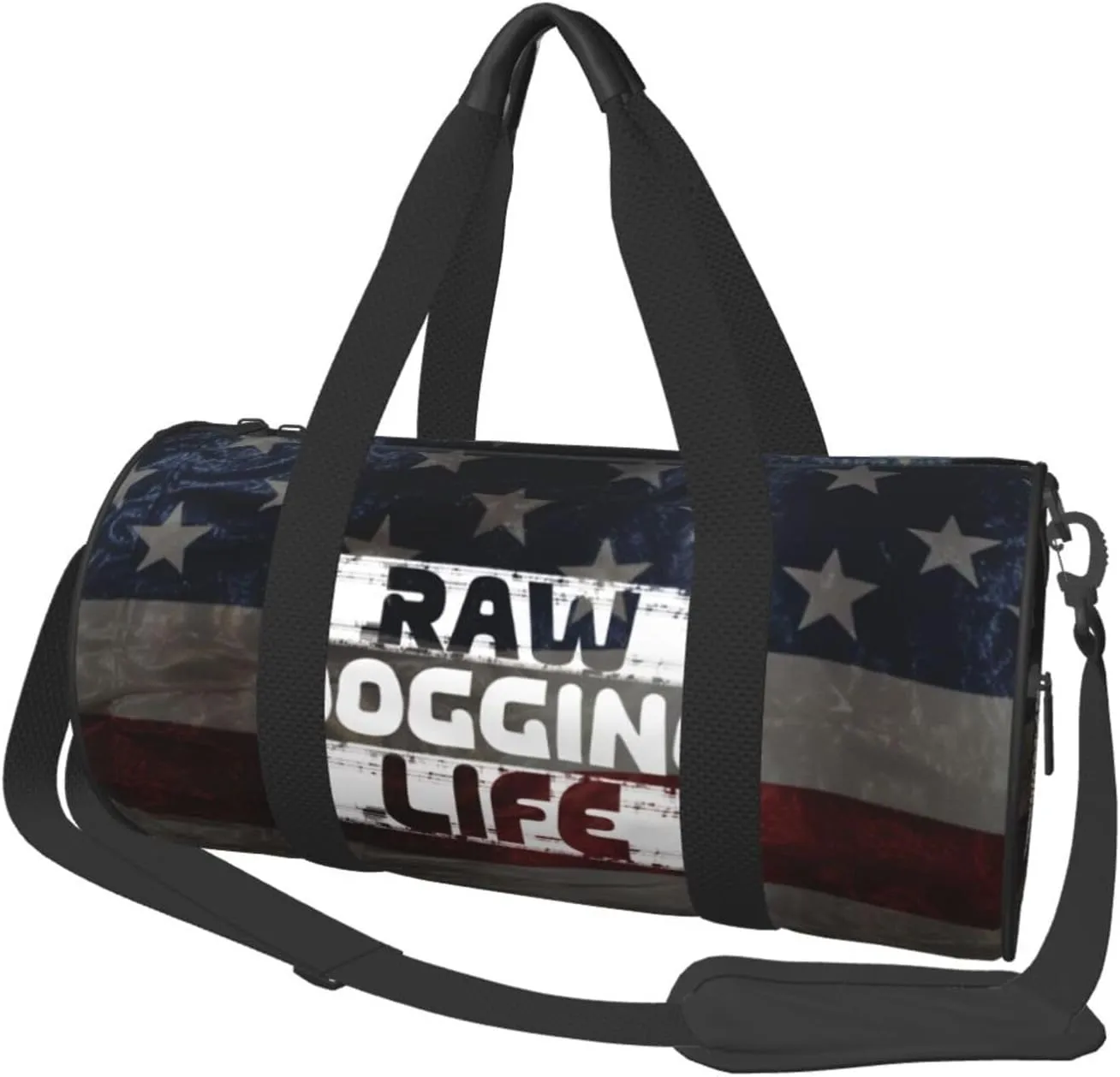 Raw Dogging Life Duffel Bag Gym Bag Travel Sports Tote Large Foldable Beach Swim Yoga3