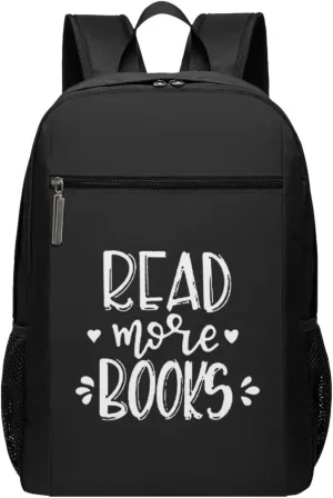 Read More Books Travel Laptop Backpack, Business Anti Theft Slim Sturdy Laptops Backpacks, College Computer Bag Gift for Men & Women Fits 17 Inch Notebook,Black