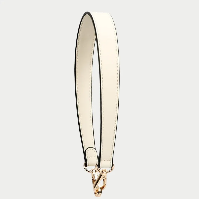 Realaiot 100% Genuine Leather Bag Strap Handbags Handles For Handbag Short Bag Strap Purse Strap Golden Buckle Replacement Bag Belt Band