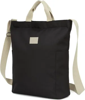 Recycled Polyester Laptop Tote Bag with Pockets and Zipper, Lightweight Crossbody Water Repellent, Fit 14" Laptop - IWP