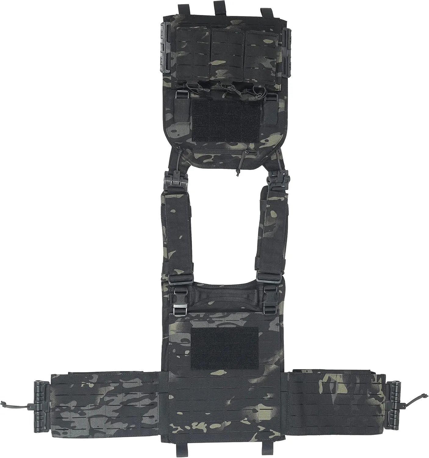 Redemption Crusader 2.0 Molle Quick Release Buckles Vest with Side Cummerbund Pouches and Triple Pouch