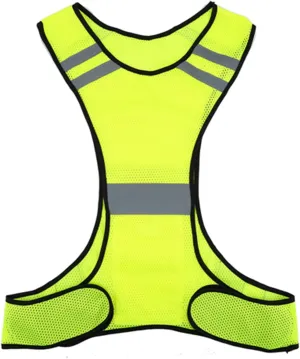 Reflective Running Vest, High Visibility Running Vest with Reflective Strips, Safety Running Gear, for Running, Jogging, Walking, Cycling, Fits Outdoor Clothing