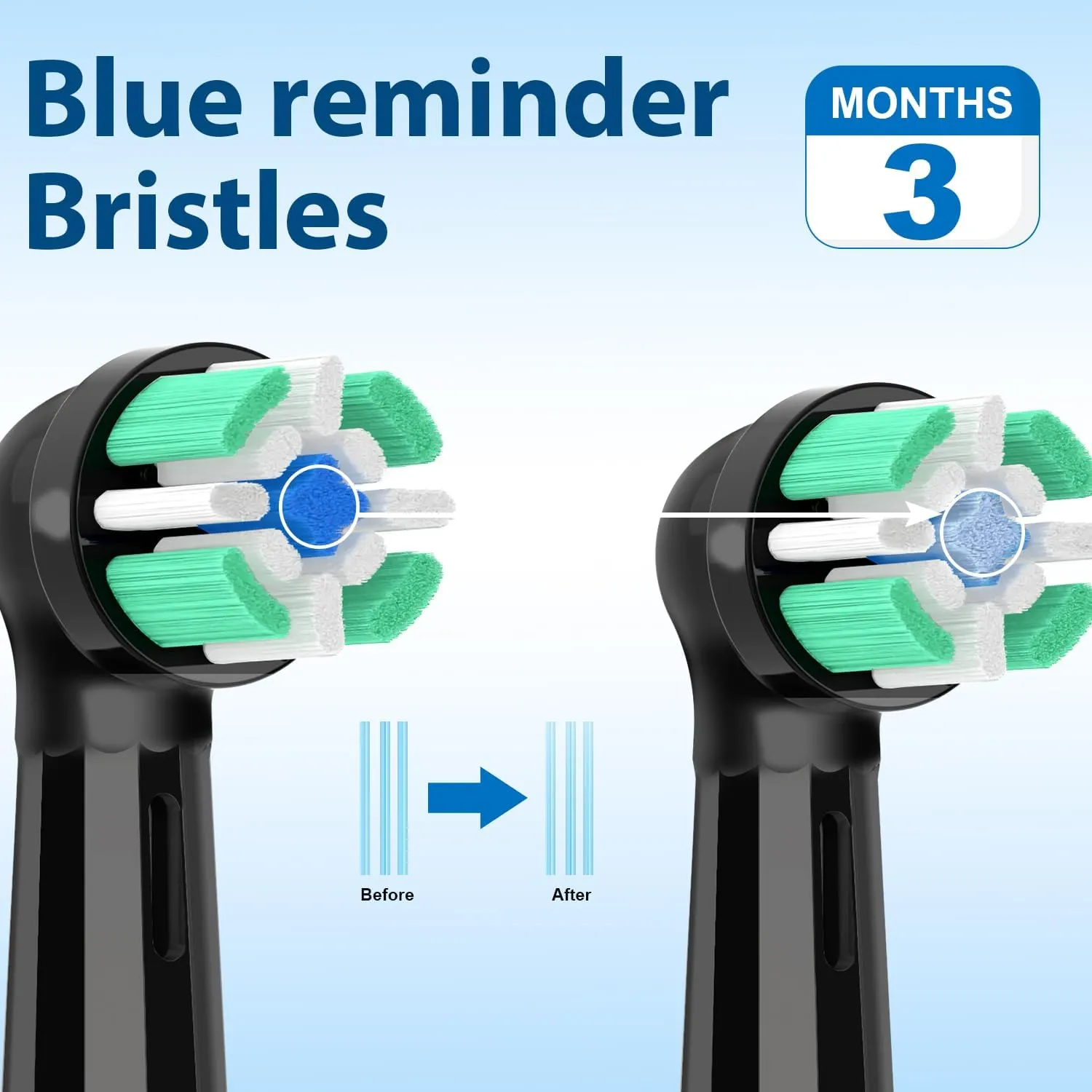 Replacement Heads Compatible with Oral B iO Replacement Heads, Toothbrush Heads Compatible with Oral B iO 2 3 4 5 6 7 8 9 10 Series Electric Toothbrush Handles
