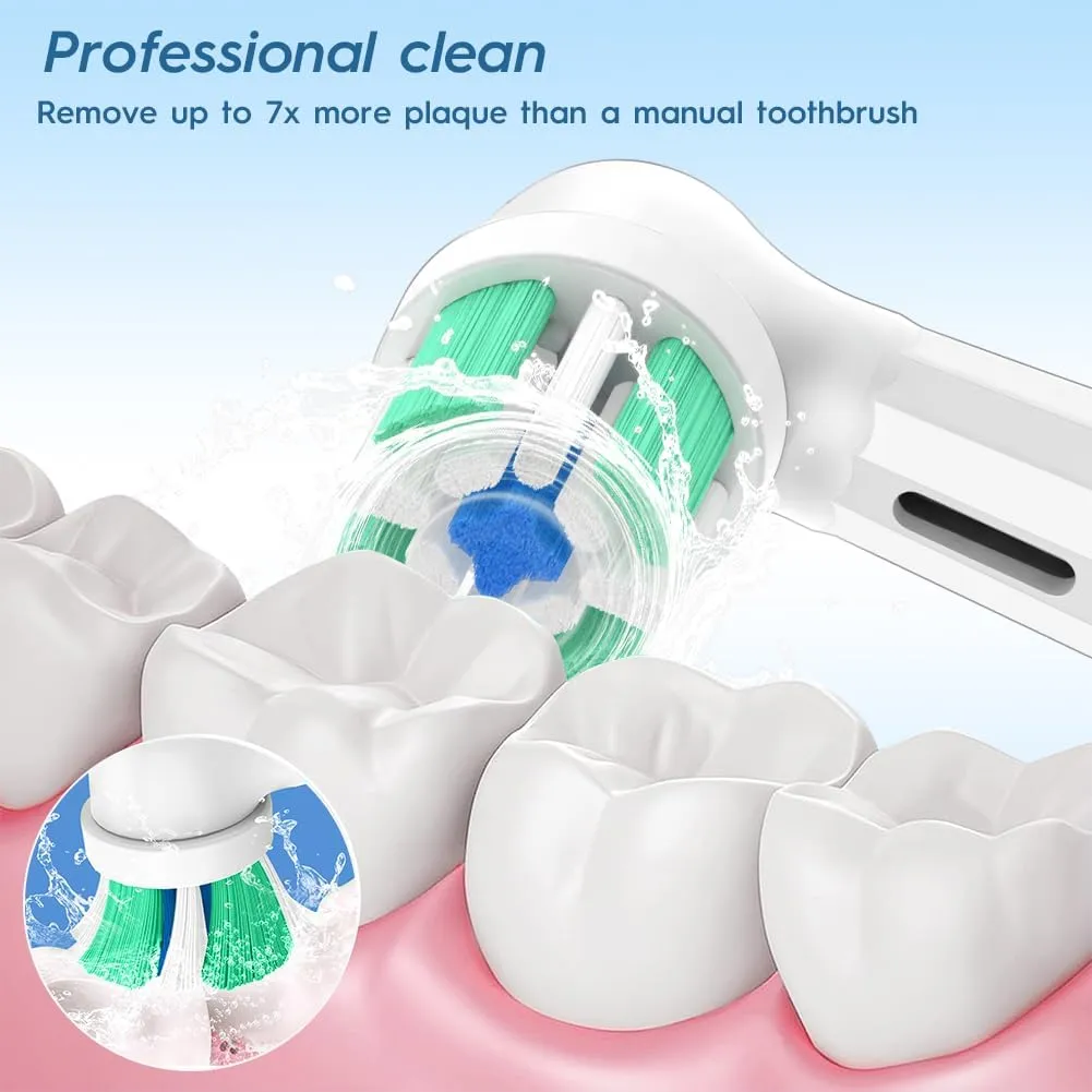 Replacement Heads Compatible with Oral B iO Replacement Heads, Toothbrush Heads Compatible with Oral B iO 2 3 4 5 6 7 8 9 10 Series Electric Toothbrush Handles