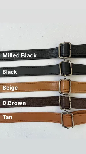 Replacement Leather bag Strap for Crossbody Bag, Adjustable 2.3cm(0,9") Purse Strap, Shoulder Leather Handles for Bags