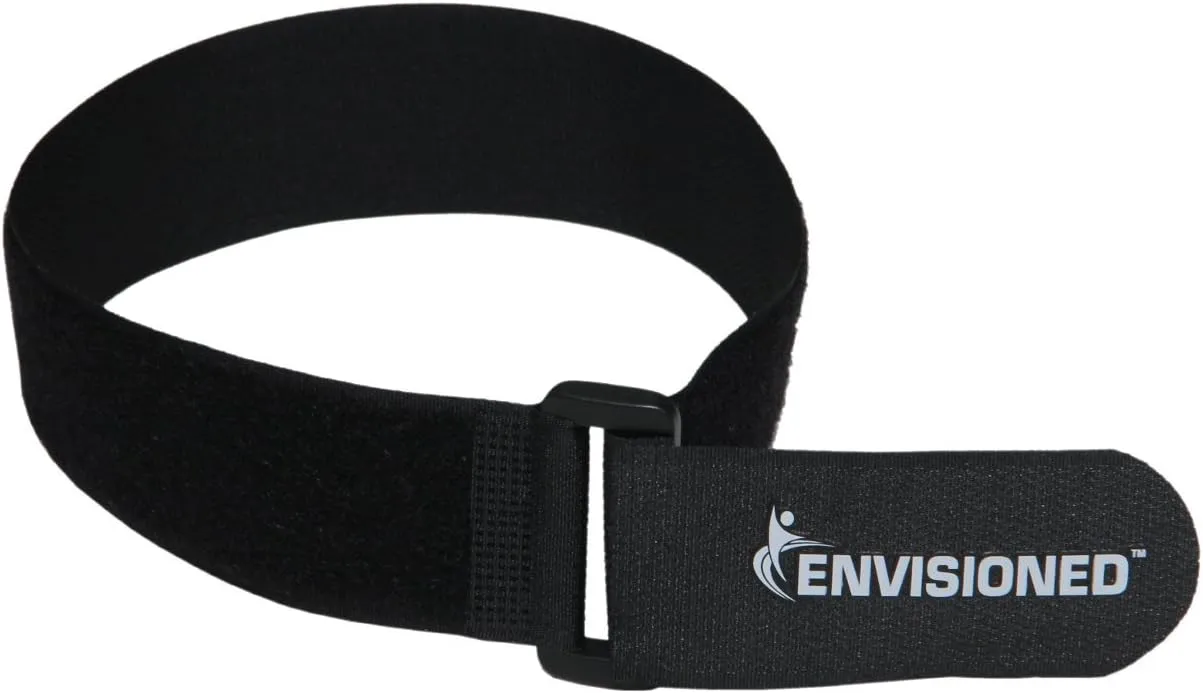 Reusable Cinch Straps 2" x 30" - 6 Pack, Multipurpose Strong Gripping, Quality Hook and Loop Securing Straps (Black)