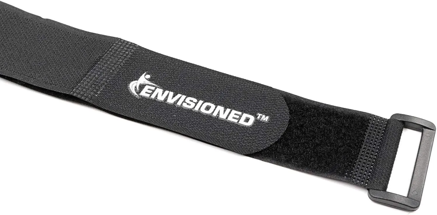 Reusable Cinch Straps 2" x 30" - 6 Pack, Multipurpose Strong Gripping, Quality Hook and Loop Securing Straps (Black)
