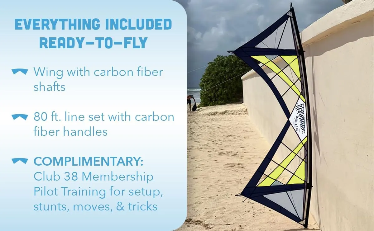 Revolution Kites Reflex RX Spider Kite (Vented Model) - with Handles/Line Set