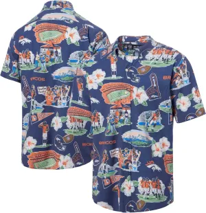 Reyn Spooner Men's Navy Denver Broncos Scenic Button-Down Shirt