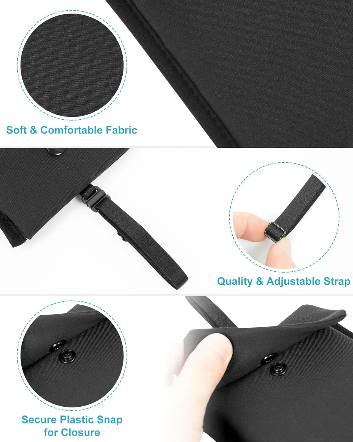 RFID-Blocking Travel Bra Wallet, Hidden Money Pouch with Adjustable Elastic Strap, Ideal Secret Pocket Protect Your Passport Credit Cards Valuables