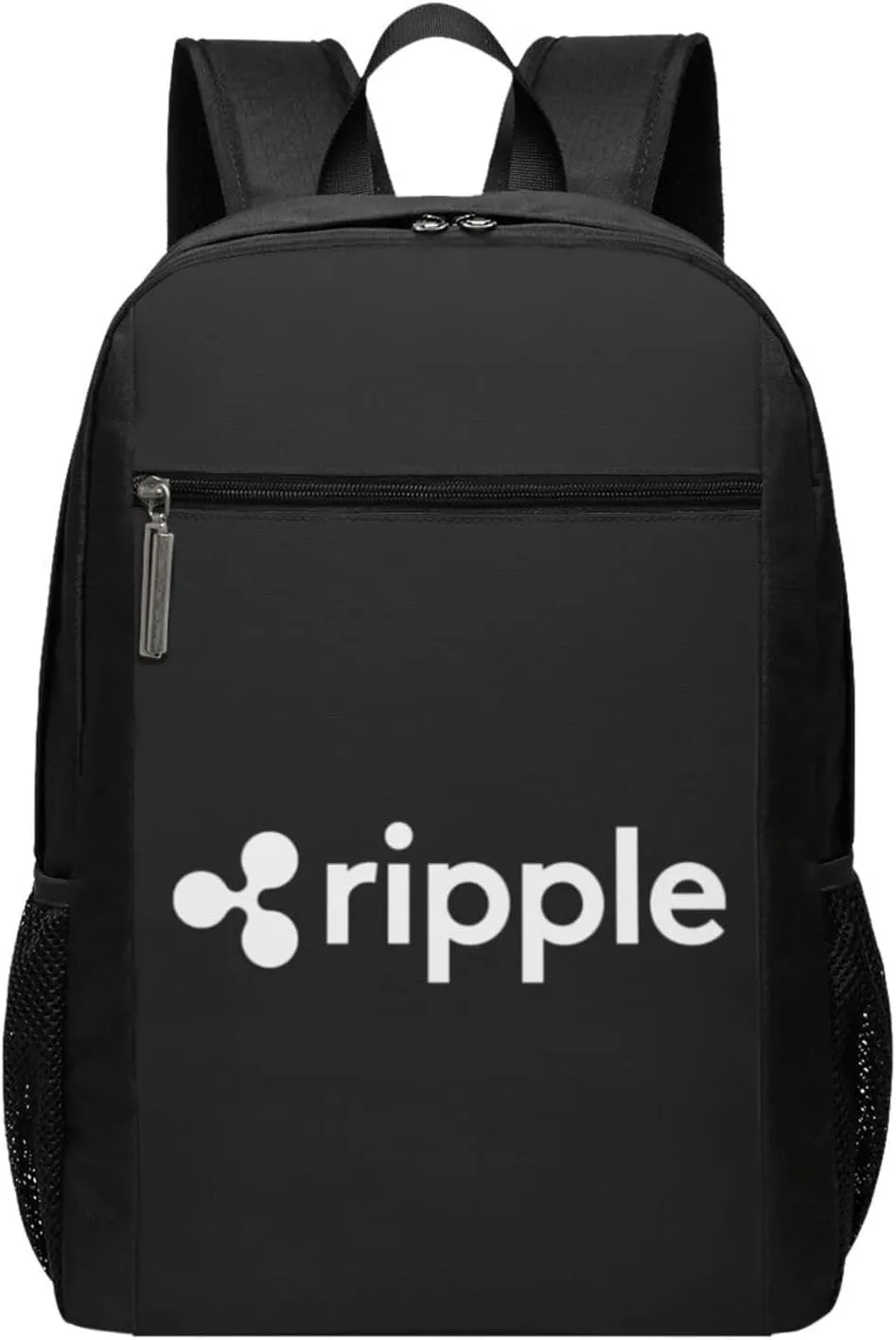 Ripple Xrp Travel Laptop Backpack, Business Anti Theft Slim Sturdy Laptops Backpacks, College Computer Bag Gift for Men & Women Fits 17 Inch Notebook,Black
