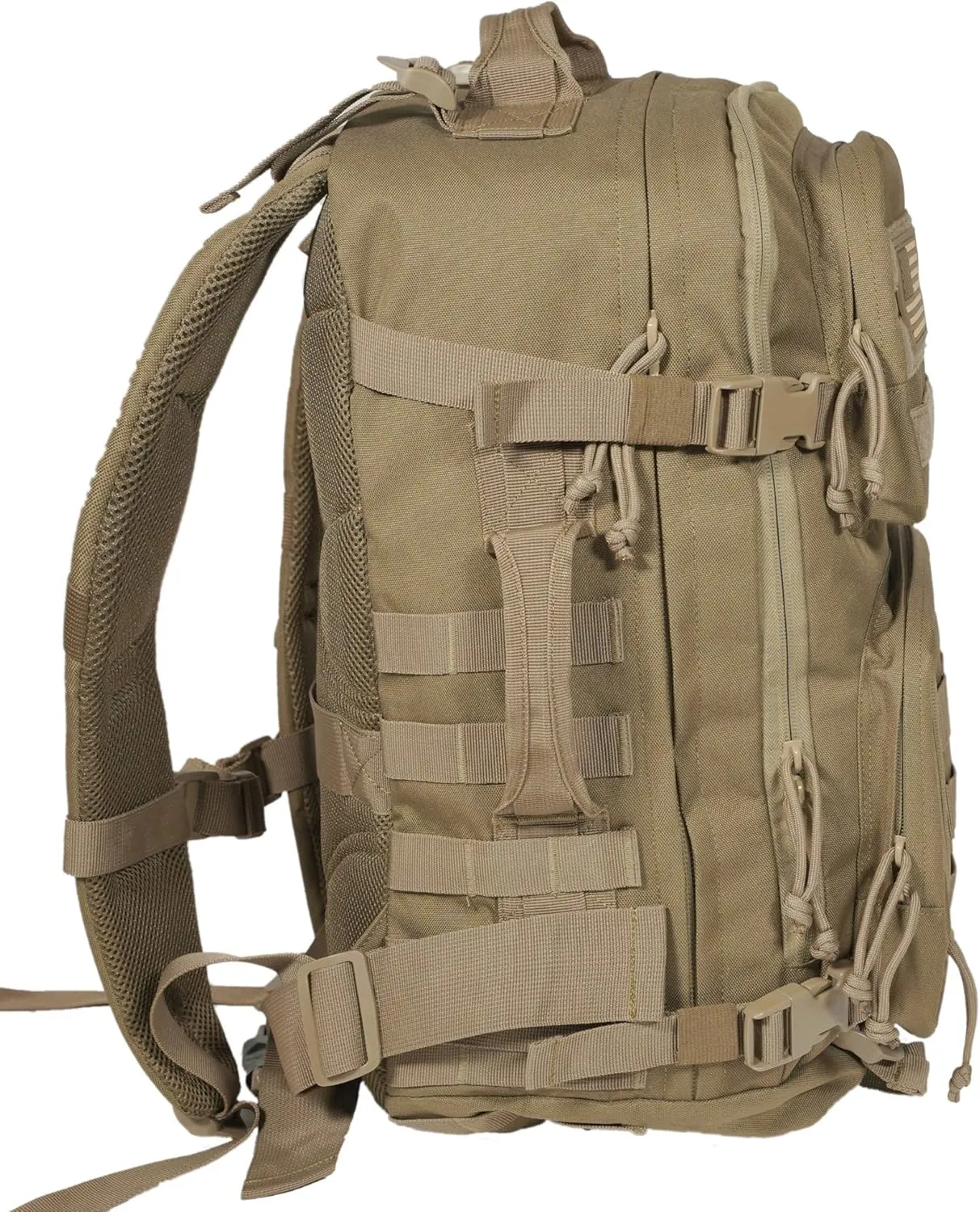 Rockland Military Tactical Laptop Backpack, Tan, Large
