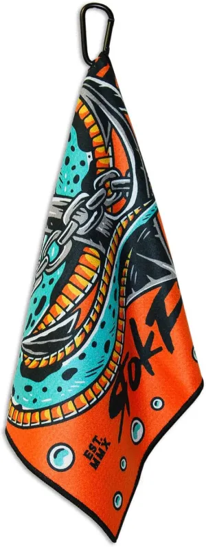 RokFit Gym & Golf Towel – Multi-Use, Quick-Dry, Durable Utility Towel with Bold Graphic and Carabiner Clip (Prepare for The Unknown)