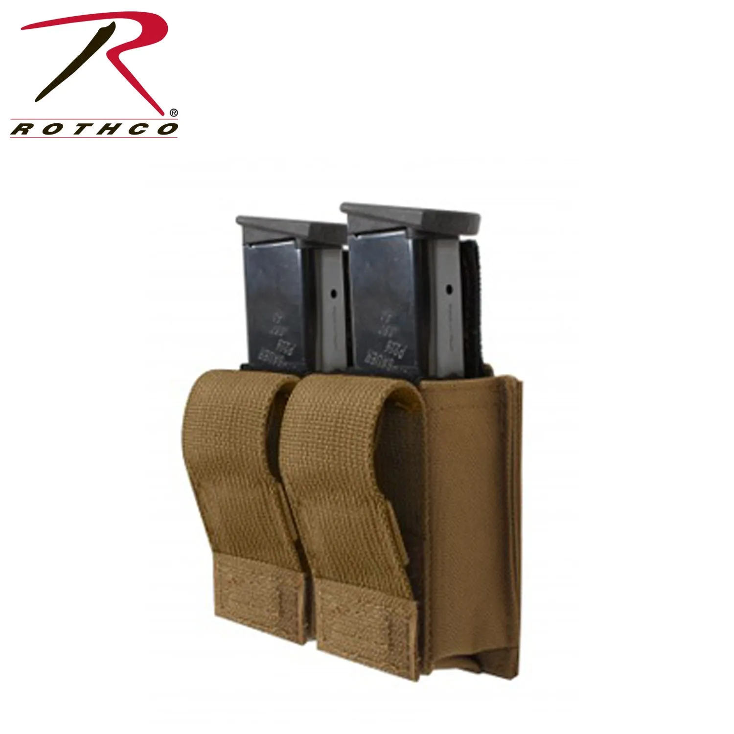 Rothco MOLLE Double Pistol Mag Pouch With Insert