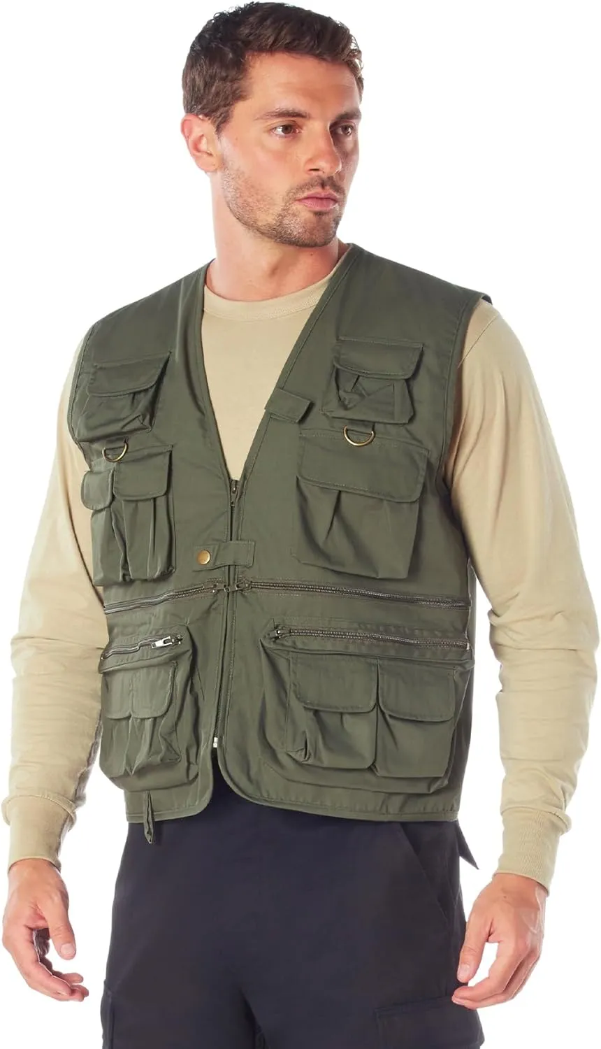 Rothco Uncle Milty Travel Vest - Outdoor Fishing Camping 17 Cargo Pocket Jacket