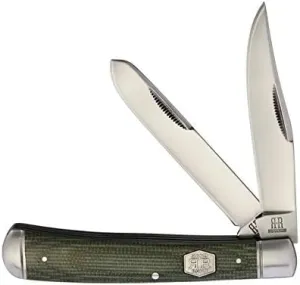 Rough Ryder Trapper Green Micarta RR1990