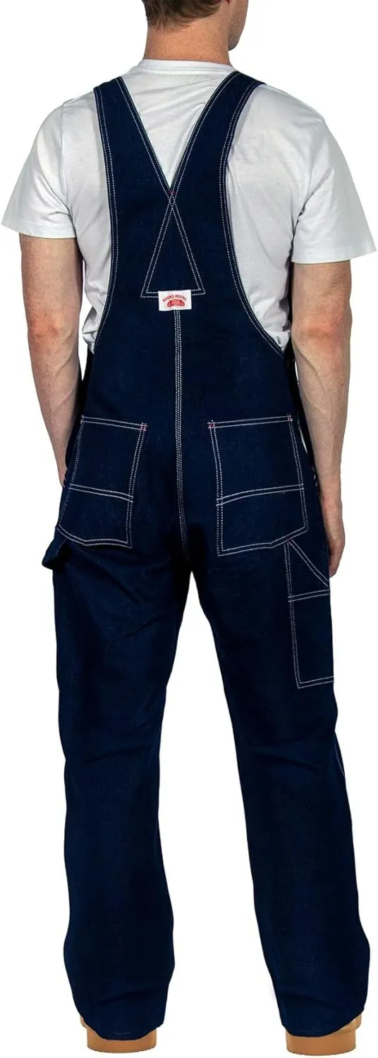 Round House #980 Utility Zipper-Bib Blue Denim Overalls