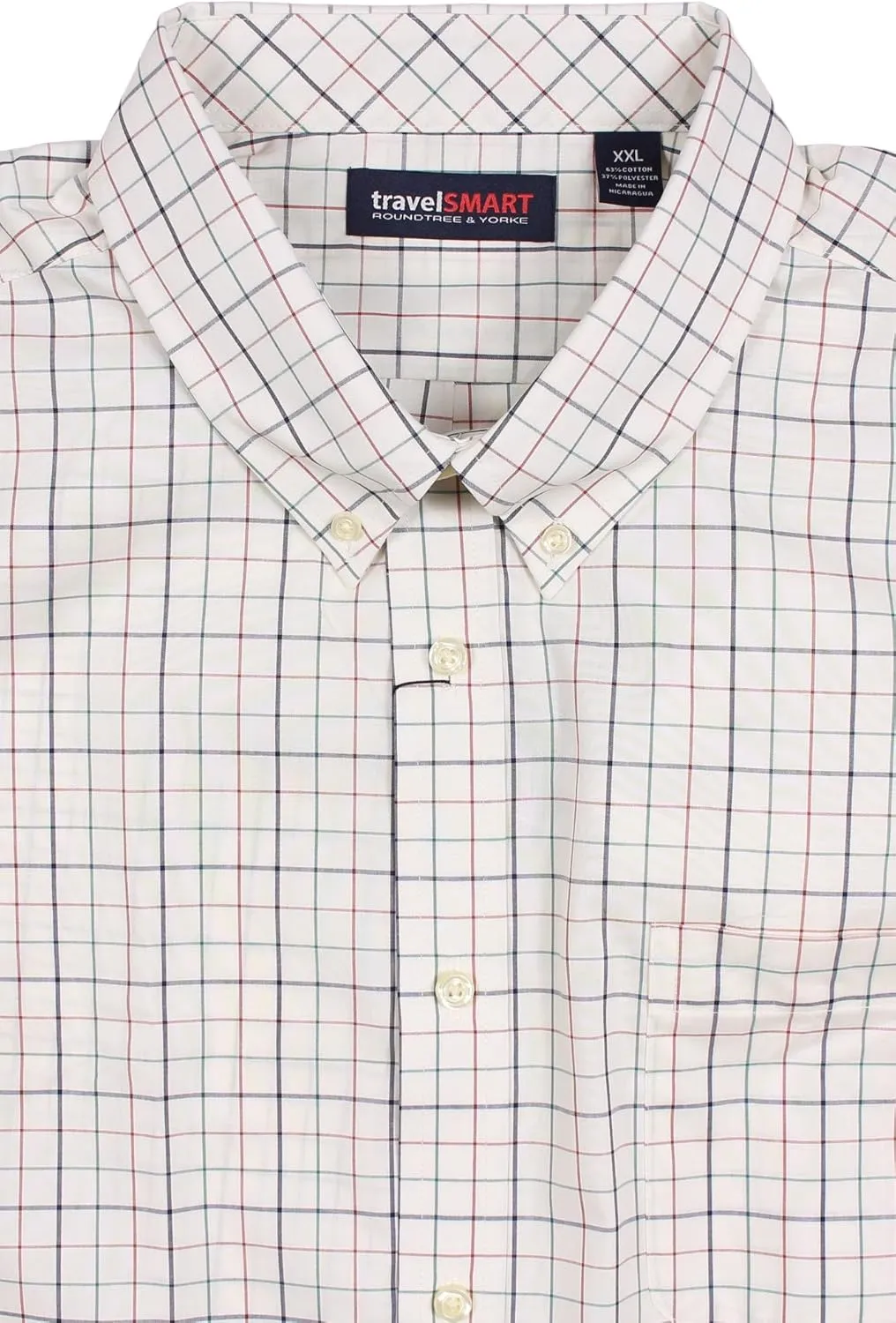 Roundtree & Yorke TravelSMART Non-Iron Men's Long Sleeve Shirt, Regular Sizes