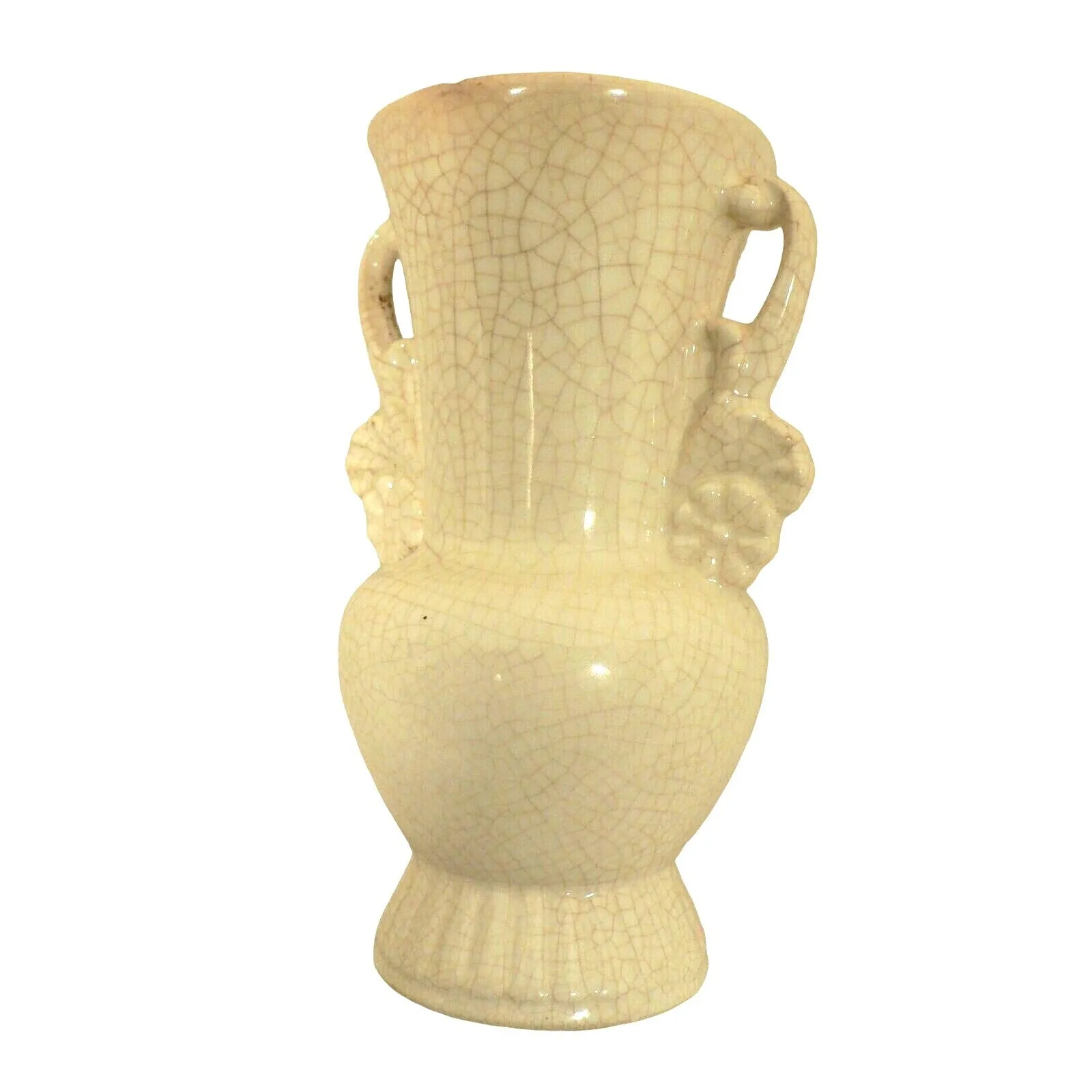 Royal Copley vase handles Rose design Vintage