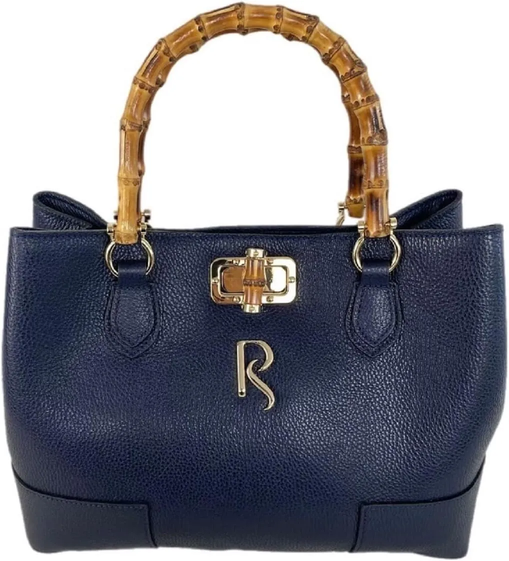 RS Designs Leather Tote Bag for Women- La Franca Large Tote Bag Purse, Designer Handbags for Women with Pockets