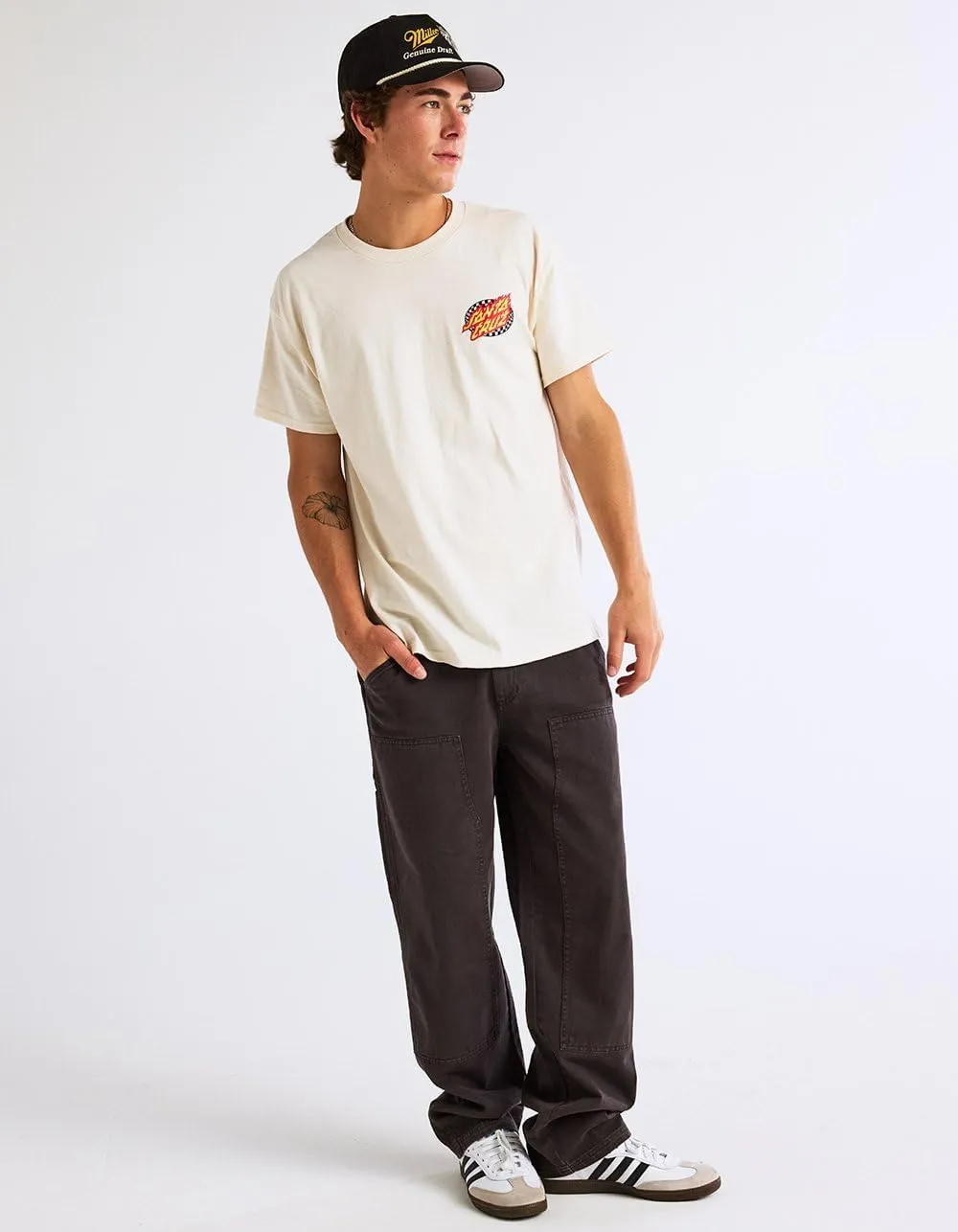 Rsq Mens Straight Twill Utility Pants