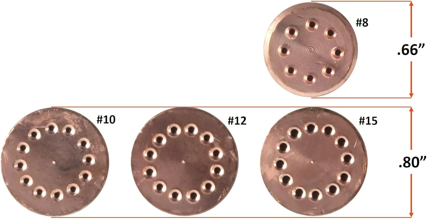 SÜA - Heating Nozzle/Rosebud 8-MFN Replacement for 300 Series Victor Torch Handles. Oxy/Propane