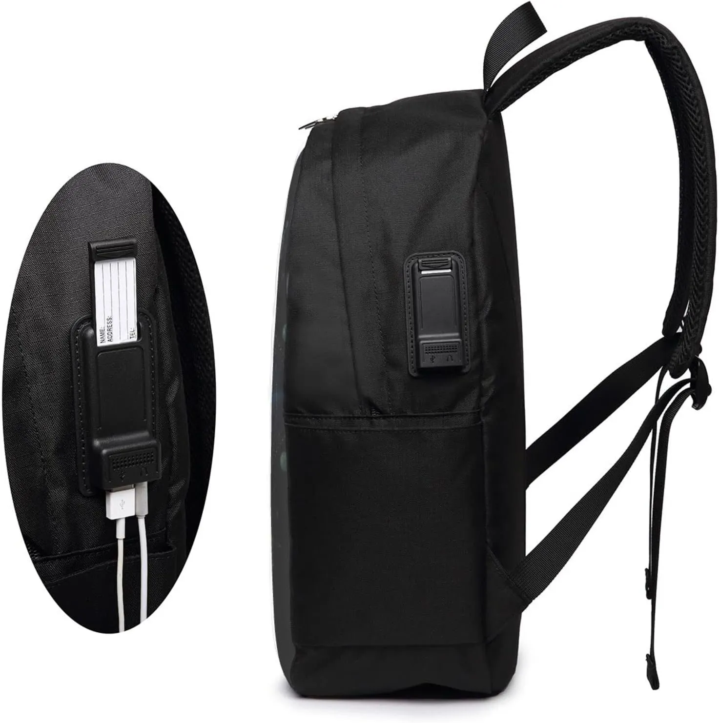 Sacred Geometry Symbol Travel Laptop Backpack - Durable Business Laptops Backpack with USB Charging Port