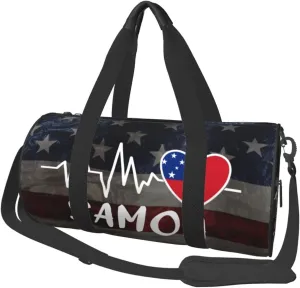 Samoa Heartbeat Duffel Bag Gym Bag Travel Sports Tote Large Foldable Beach Swim Yoga8