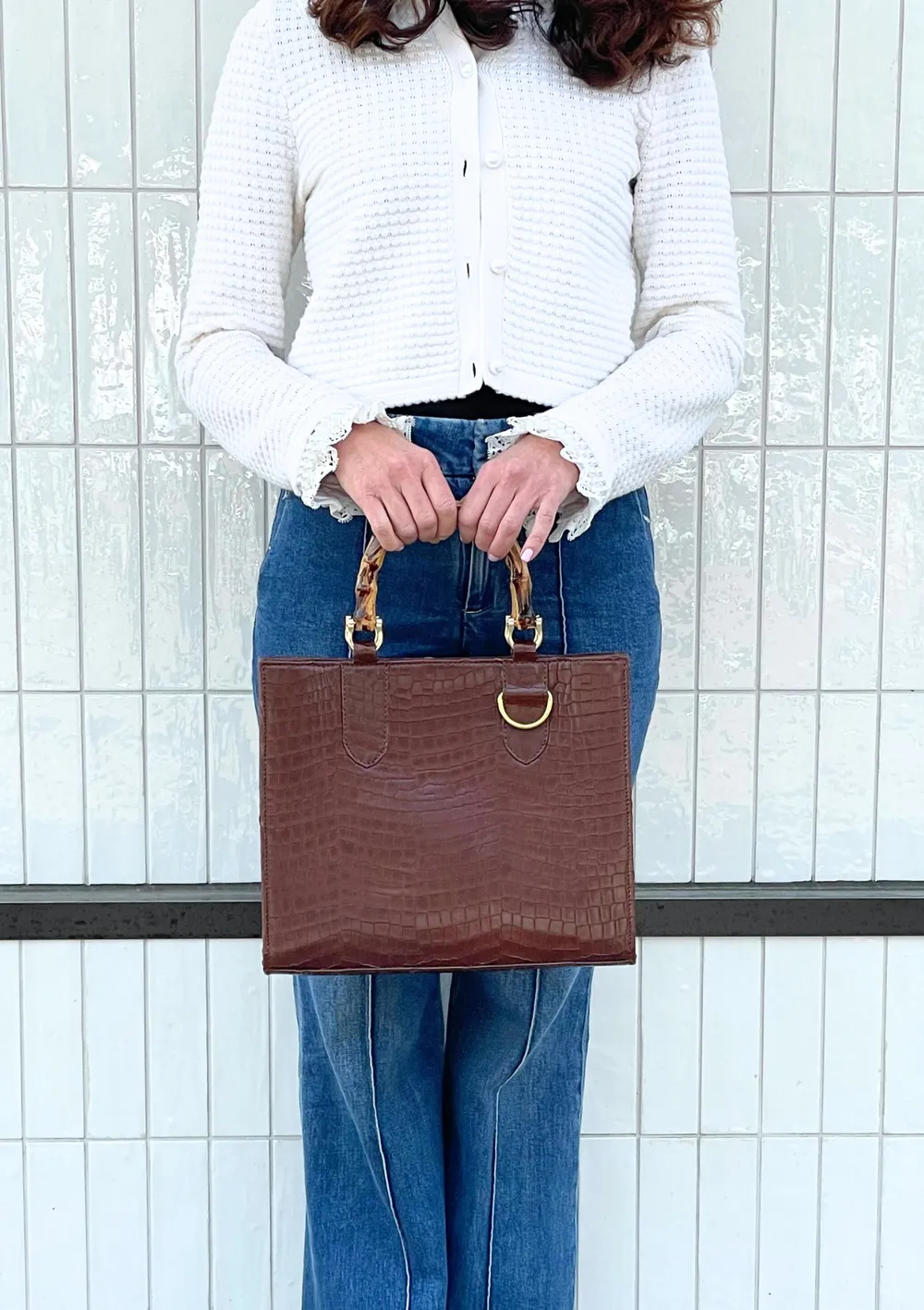 Sarah Stewart Clara Maxi Bag in Brown