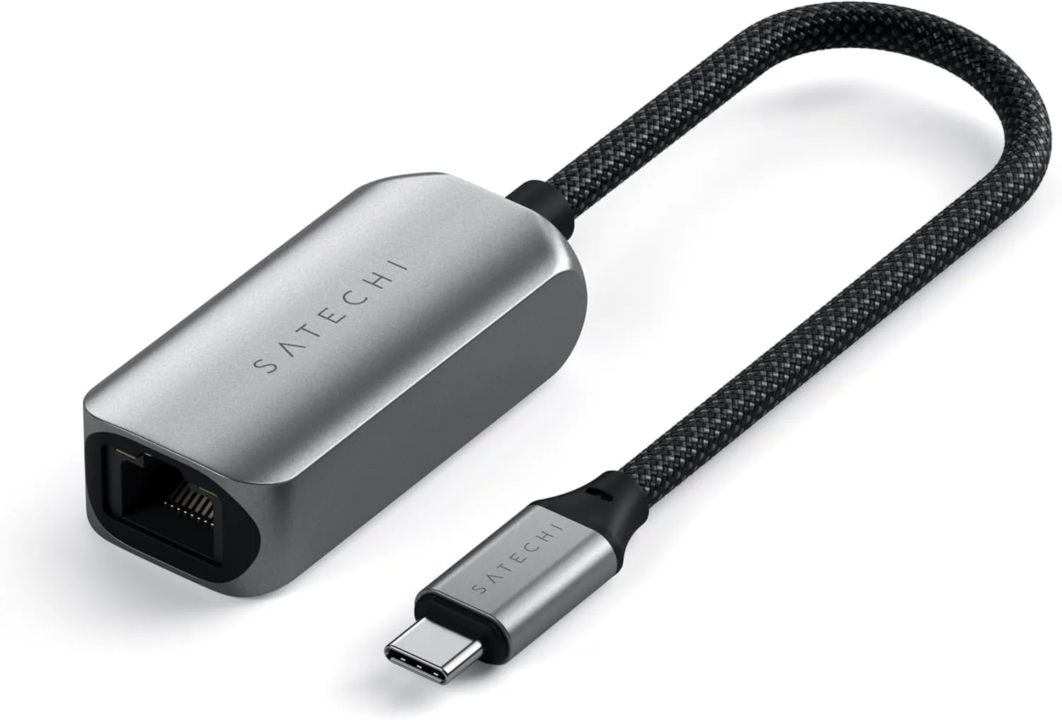 Satechi USB C to Ethernet Adapter, 2.5 Gbps Speed, Compatible with MacBook Pro, MacBook Air, iPad Pro, iPhone and More USB C Devices