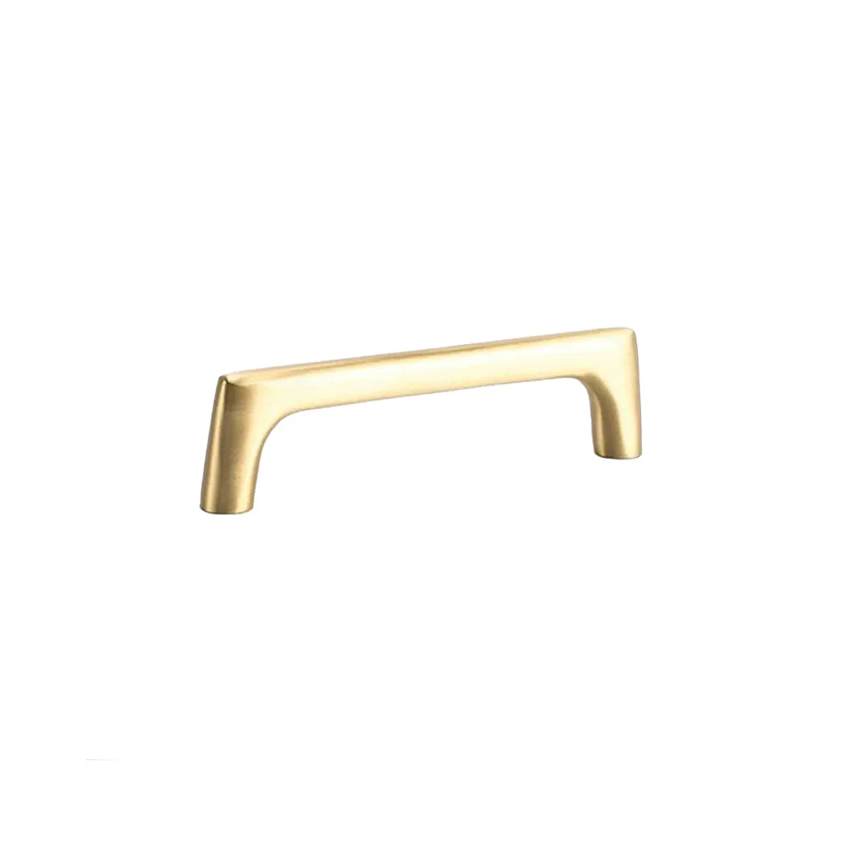 Satin Brass Drawer Pulls – Slim Modern Solid Brass Cabinet Handles