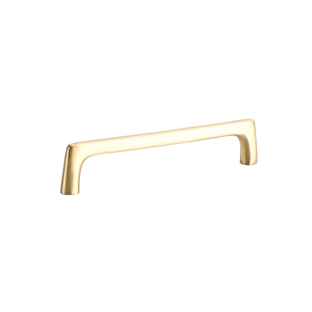 Satin Brass Drawer Pulls – Slim Modern Solid Brass Cabinet Handles