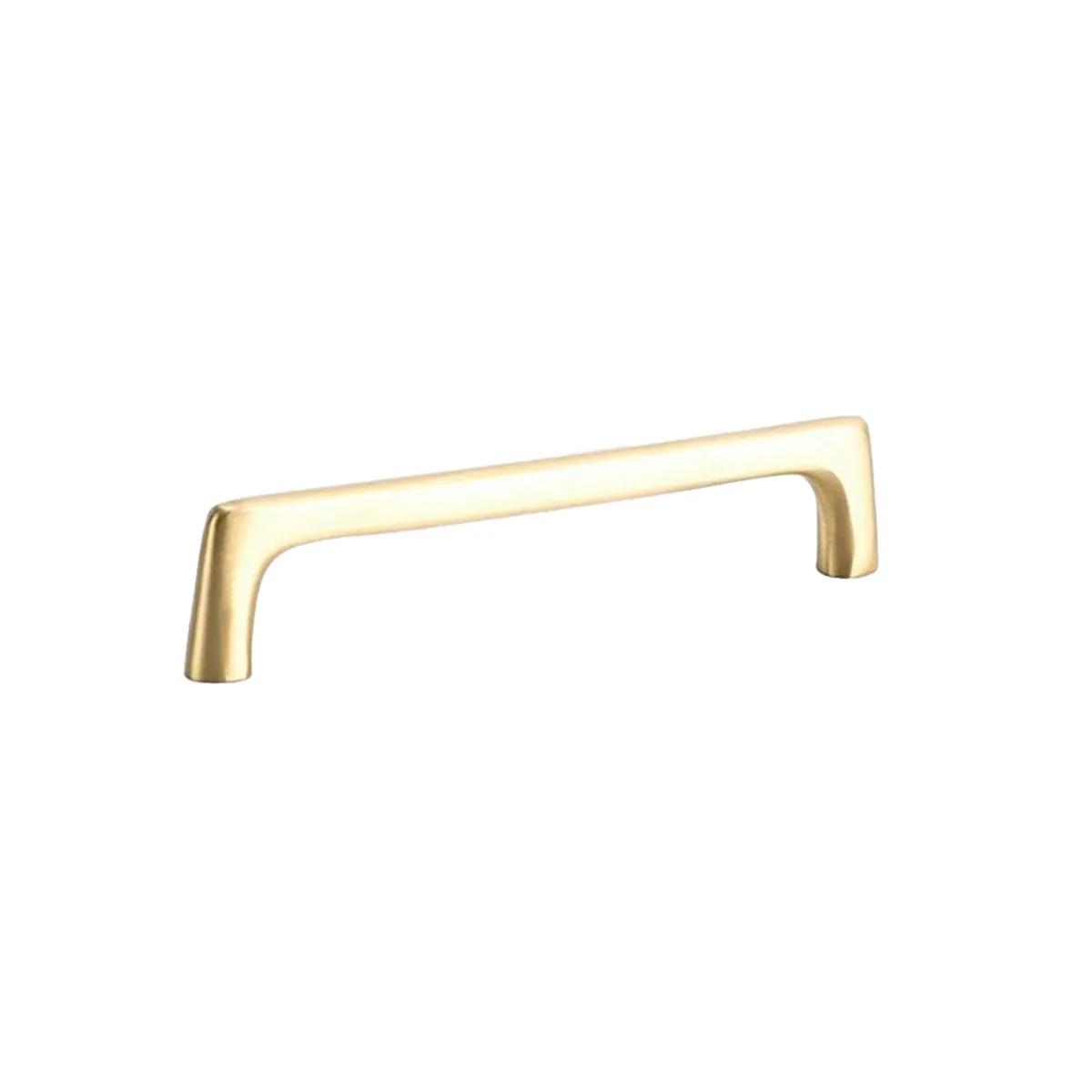 Satin Brass Drawer Pulls – Slim Modern Solid Brass Cabinet Handles