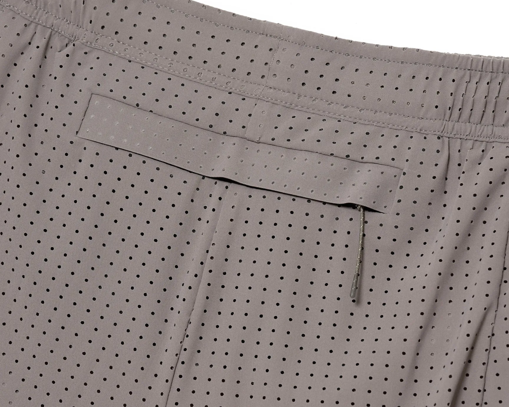 Satisfy Space‑O 5 Inch Distance Shorts Taupe
