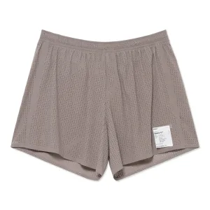 Satisfy Space‑O 5 Inch Distance Shorts Taupe