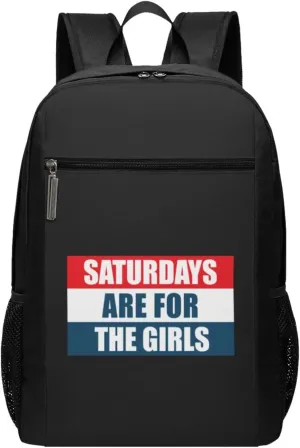 Saturdays are for The Travel Laptop Backpack, Business Anti Theft Slim Sturdy Laptops Backpacks, College Computer Bag Gift for Men & Women Fits 17 Inch Notebook,Black