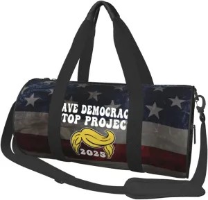 Save Democracy Stop Project 2025 Duffel Bag Gym Bag Travel Sports Tote Large Foldable Beach Swim Yoga6