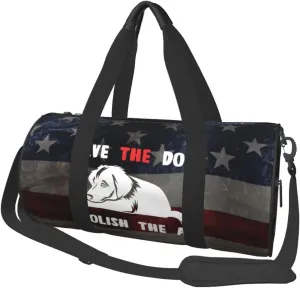 Save The Dogs Abolish The Atf Duffel Bag Gym Bag Travel Sports Tote Large Foldable Beach Swim Yoga3