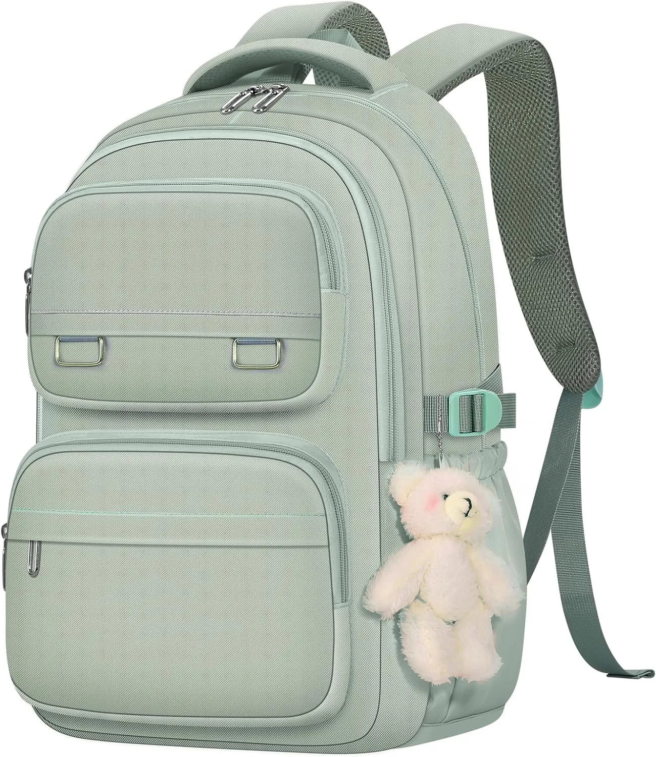 School Backpack for Kids Girls Cute Travel Backapck for College Women Men Casual Laptop Bookbag for Teen Student(Green)