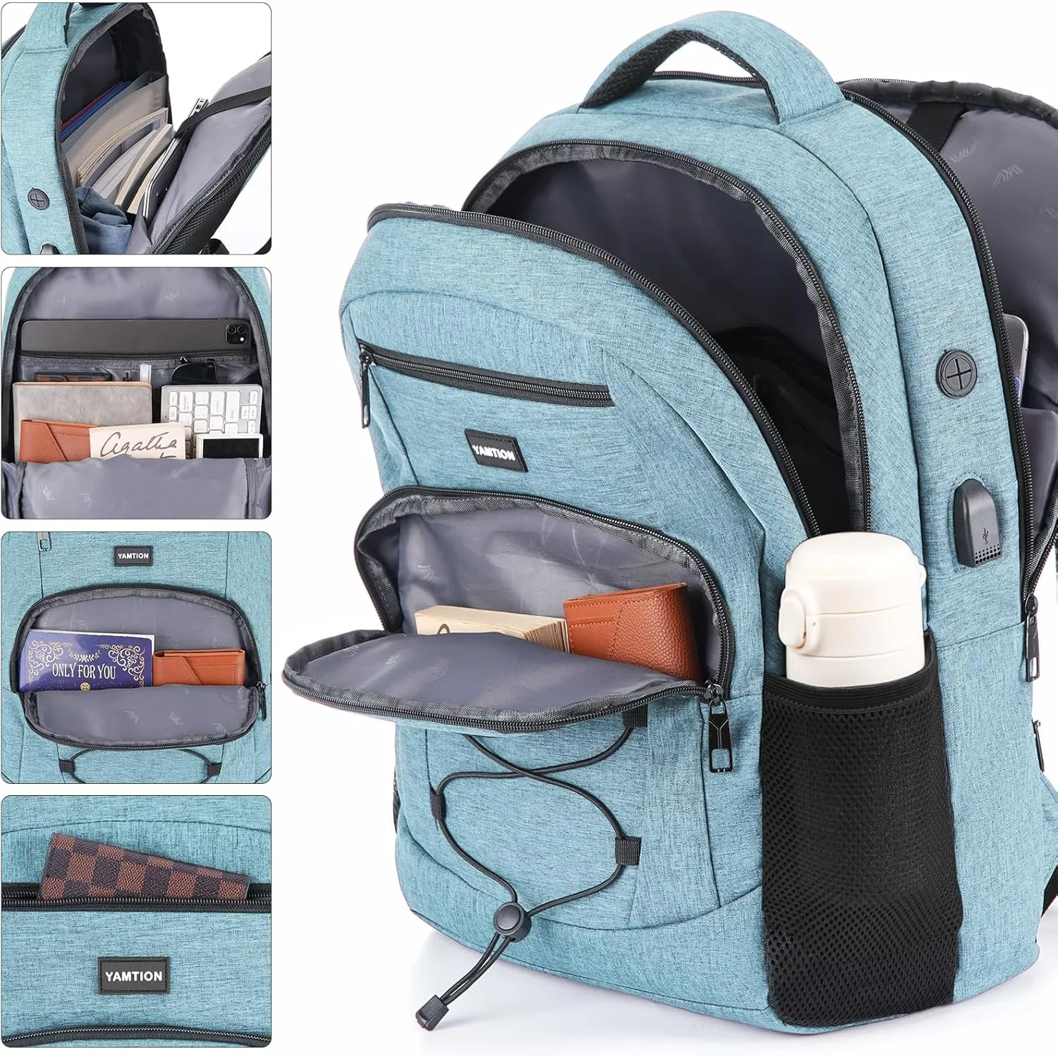 School Backpack for Women and Teen Girls,College Bookbag Laptop Backpack Schoolbag with USB Port for High School College Students
