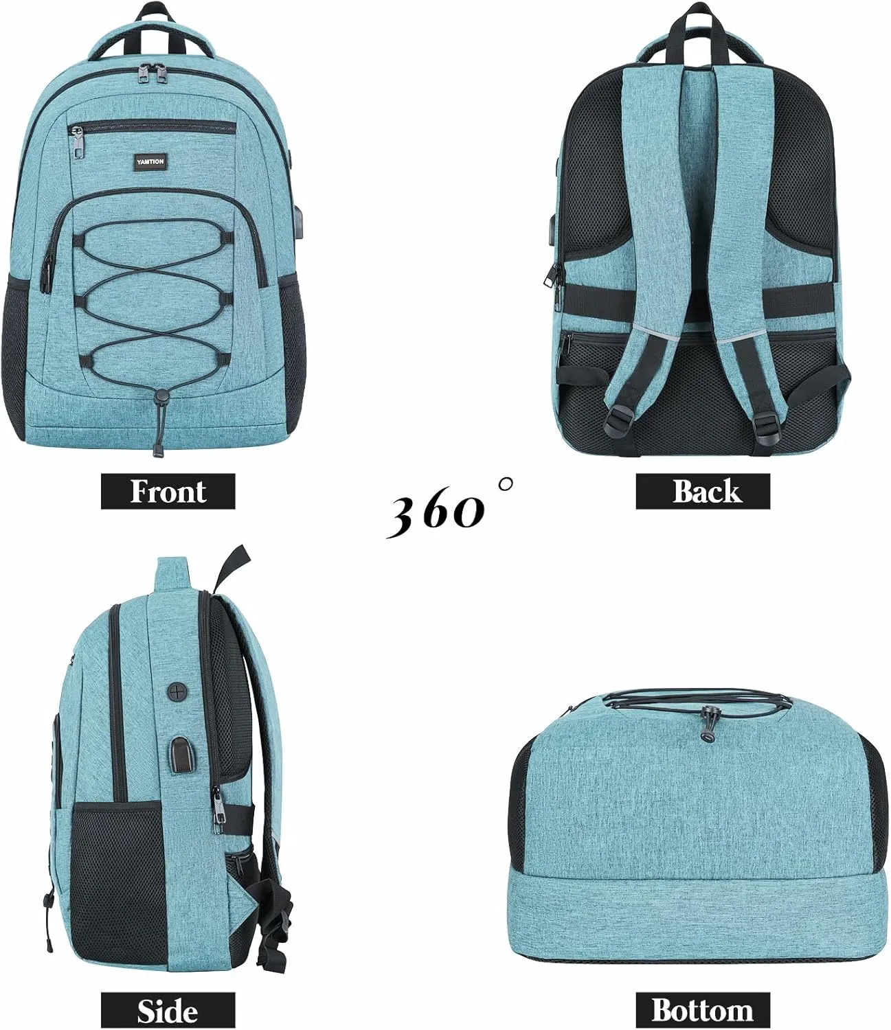 School Backpack for Women and Teen Girls,College Bookbag Laptop Backpack Schoolbag with USB Port for High School College Students