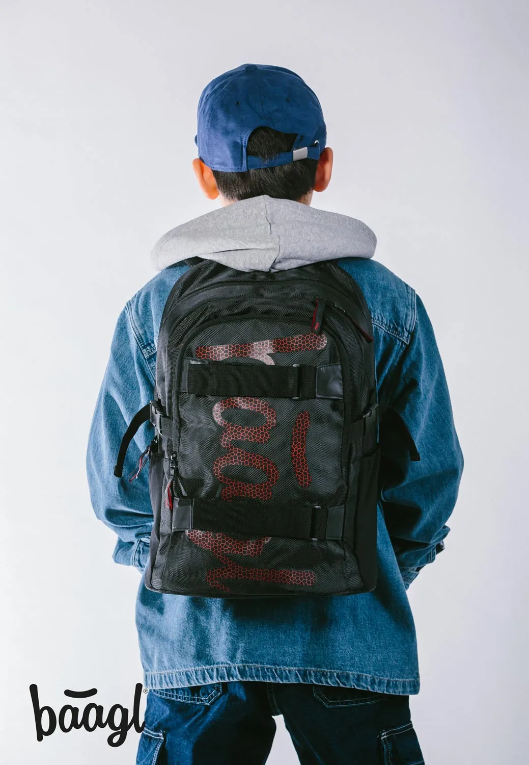 School backpack Skate Red