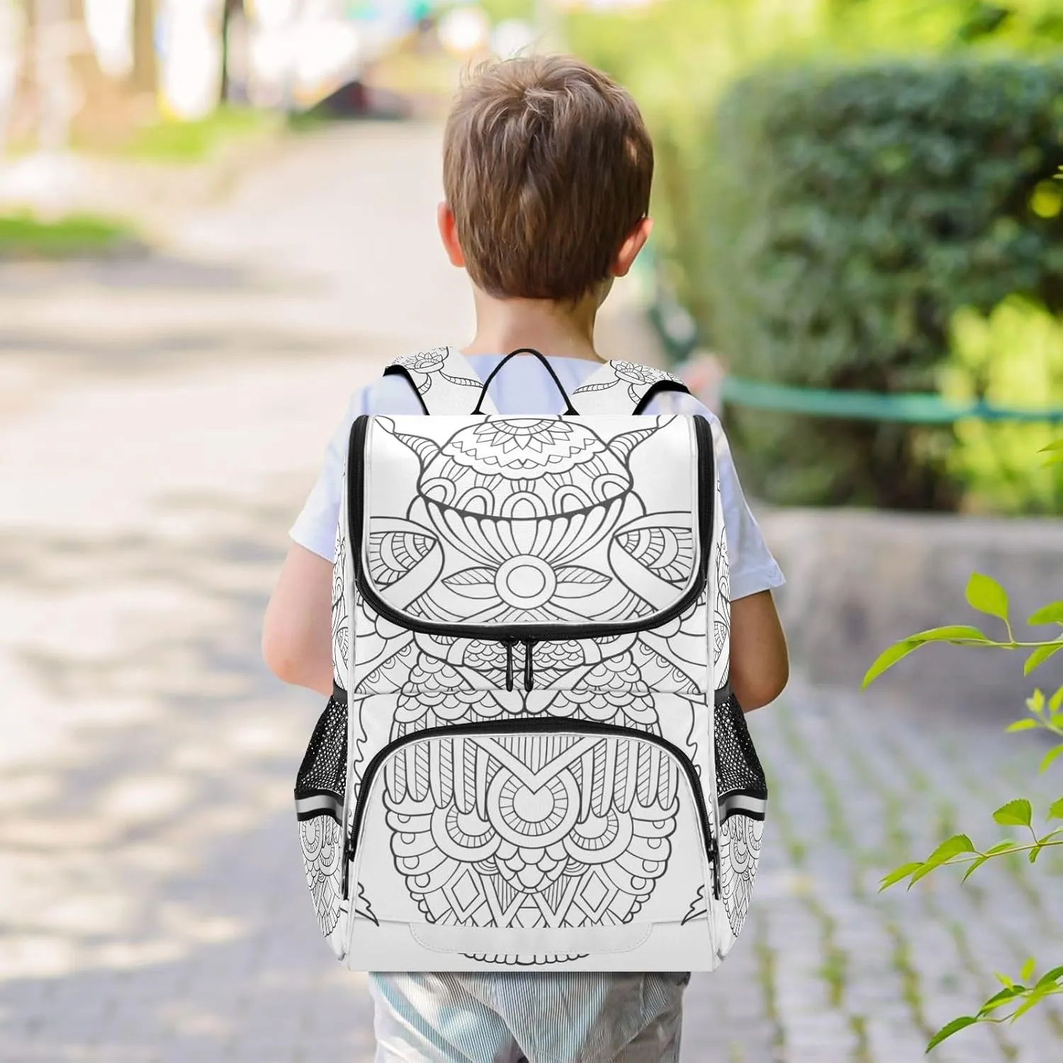 School Backpack with Chest Strap, Bumblebee Laptop Backpack, Travel Hiking Backpack for Boys Girls, Rucksack, Knapsack