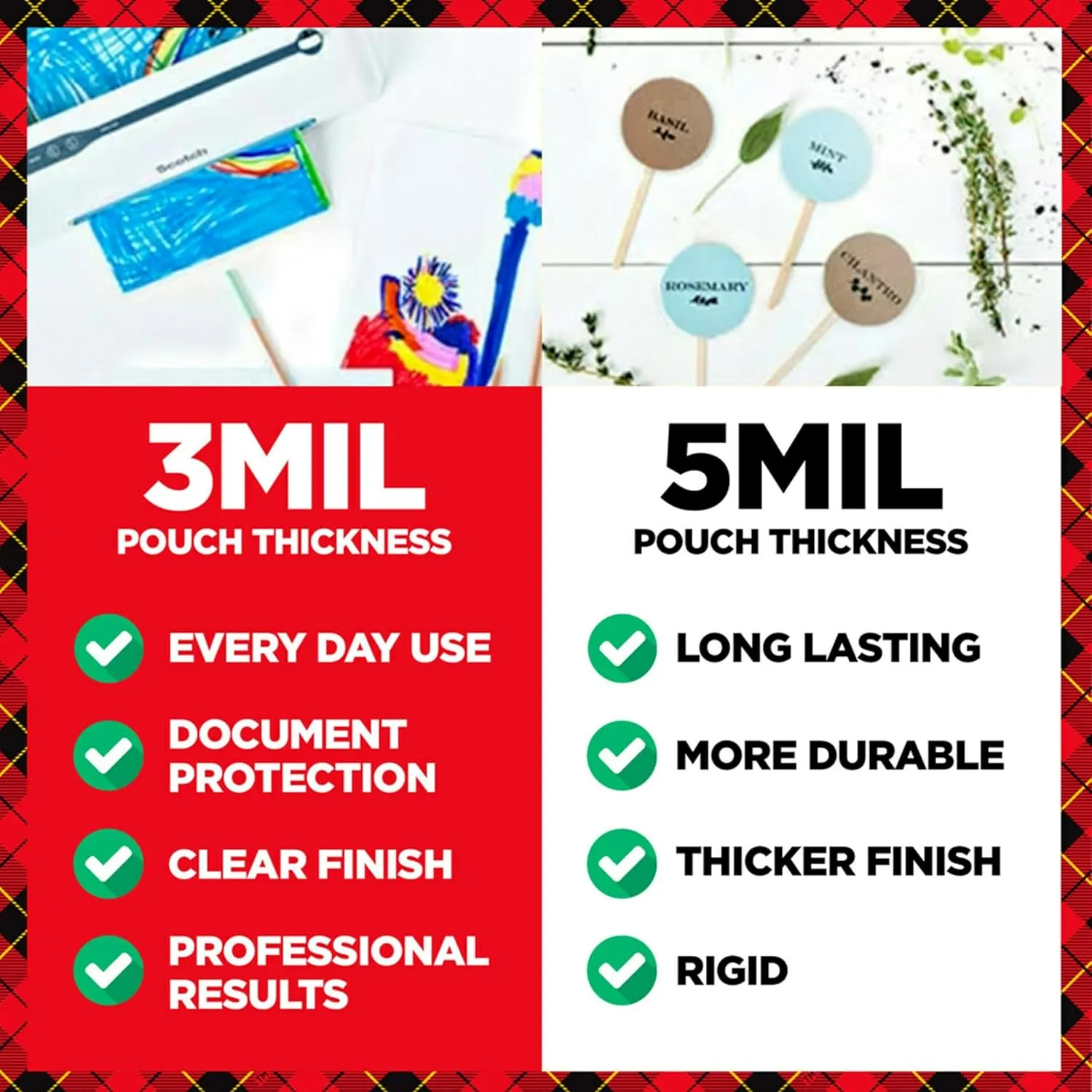Scotch Thermal Laminating Pouches, 100 Count, Clear, 5 mil., Laminate Business Cards, Banners and Essays, Ideal Office or School Supplies, Fits Letter Sized Paper (8.9 in. × 11.4 in.)